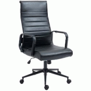 CLP Chaise de bureau Kolumbus cuir véritable Noir / Noir - noir cuir 319173 CLP Chaise de bureau Kolumbus cuir véritable Noir / Noir - noir cuir 319173