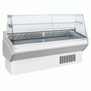 Comptoir d'exposition blanc vitrage droit froid ventilé +3/+6°... - PAL100V
