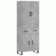 Helloshop26 - Buffet bahut commode armoire meuble de rangement organisateur cuisine salle de séjour salon haut 69,5 x 34 x 180 cm 02_0034510 - 300021_0