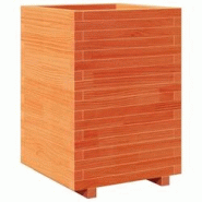 Helloshop26 - Jardinière bac lit surélevé plantes fleurs terrasse jardin cire 50 x 50 x 72,5 cm bois de pin massif marron 02_0038466 - 3000217683048 Helloshop26 - Jardinière bac lit surélevé plantes fleurs terrasse jardin cire 50 x 50 x 72,5 cm bois de pin massif marron 02_0038466 - 3000217683048