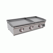 Plancha à gaz DUO lisse en ACIER laminé - L600 + L400 | Arilex - 6040PGLLN longueur 1000 mm - 718603515660 Plancha à gaz DUO lisse en ACIER laminé - L600 + L400 | Arilex - 6040PGLLN longueur 1000 mm - 718603515660
