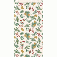 Pochettes cadeaux kraft lisse Noël champêtre 18x6x35cm - par 150