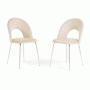RATTATAN Lot de 2 chaises d’intérieur MARGOT en velours, dossier galbé, pieds en métal, élégantes et modernes pour la maison et les restaurants RATTATAN Lot de 2 chaises d’intérieur MARGOT en velours, dossier galbé, pieds en métal, élégantes et modernes pour la maison et les restaurants
