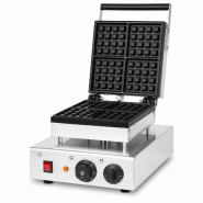VERTES Gaufrier Professionnel à Gaufres Belges, 4 Gaufres en simultané, 80 Pièces/Heure, Réglable de 0 à 300°C, Minuterie, Anti-Adhérent - arge_0