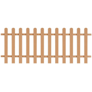 Vidaxl clôture à piquets wpc 200x80 cm 42823