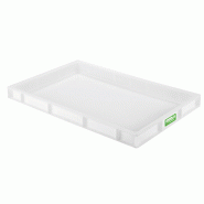 Bac à pâtons biosourcé 600x400x55mm 9L blanc Gilac
