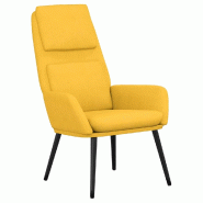 Chaise de relaxation Jaune moutarde Tissu Modèle Atlas Nordique - 341319
