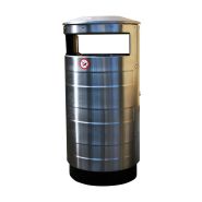 Corbeille publique extérieure en acier galvanisé ou inox - Tri sélectif - 75L à 100L - Design robuste_1