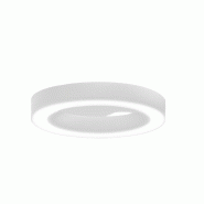 Gea Luce Plafonnier Flor P/M - Led Intégrée 50W 3000K, Gradable Par Coupure De Phase, Aluminium Blanc Satiné, Diffuseur En Méthacrylate - Gealuce