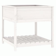 Helloshop26 - Jardinière bac lit surélevé plantes fleurs terrasse jardin avec étagère 82,5 x 82,5 x 81cm bois massif de pin blanc 02_0038412 - 30 Helloshop26 - Jardinière bac lit surélevé plantes fleurs terrasse jardin avec étagère 82,5 x 82,5 x 81cm bois massif de pin blanc 02_0038412 - 30