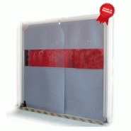Porte souple battante isopass alu / opaque / manuelle / 3500 x 2500 mm
