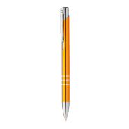 Stylo à bille en aluminium - encre bleue - couleur orange - poids 14g Stylo à bille en aluminium - encre bleue - couleur orange - poids 14g