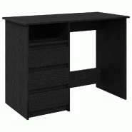VidaXL Bureau noir 102x50x75 cm bois d'ingénierie Modèle Vega Office Classique - 860464