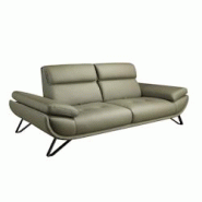 AC ANGEL CERDA Angel Cerdá Canapé 3 places en cuir vert olive 6245C 225 x 127 x 95 - vert fourrure 8435631039808 AC ANGEL CERDA Angel Cerdá Canapé 3 places en cuir vert olive 6245C 225 x 127 x 95 - vert fourrure 8435631039808