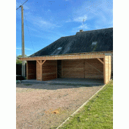 Carport avec atelier de rangement intégré - CARPORT02 - Structure robuste et modulable