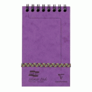 Clairefontaine Lot de 10 Bloc Europa Minor Pad format 76x122, 60 feuilles 90 g/m² reliure intégrale, ligné 7mm, coloris lilas - 5016196049247