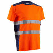 COVERGUARD T-shirt de travail manches courtes haute visibilité NEKKI - Orange Fluo S - 40/42 - S orange textile 5450564054790