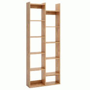 Helloshop26 - Bibliothèque étagère à 12 niveaux 65 x 20 x 162 cm rangement expansif design moderne en forme d'arbre en bois naturel 20_0010749 - 3