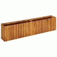 Helloshop26 - Jardinière lit surélevé plantes fleurs jardin 200 x 30 x 50 cm bois massif d'acacia 02_0001013 - 3000073561535 Helloshop26 - Jardinière lit surélevé plantes fleurs jardin 200 x 30 x 50 cm bois massif d'acacia 02_0001013 - 3000073561535