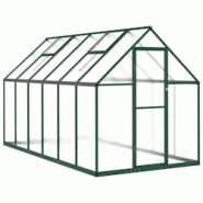 Helloshop26 - Serre tente abri plante fleur légumes avec cadre de base 334 x 169 x 195 cm aluminium vert 02_0044502 - 3000220203790 Helloshop26 - Serre tente abri plante fleur légumes avec cadre de base 334 x 169 x 195 cm aluminium vert 02_0044502 - 3000220203790