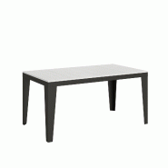 Itamoby Table Extensible 90X160/420 Cm Flame Evolution Frêne Blanc Structure Anthracite - blanc 8050598016442