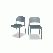 Lot de 2 chaises BLENDY - bleu