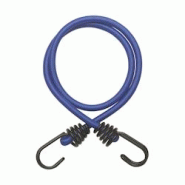 Lot de 2 tendeurs en caoutchouc à crochets, 8mmx80cm, bleu - THIRARD - bleu aluminium 3150262906224