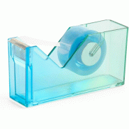 MIQUELRIUS Distributeur de ruban adhésif, coloris bleu translucide - 8422593133460