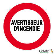 Panneaux rigides ronds 180 mm prévention incendie - PNRPSC-NV03/AVTI_0