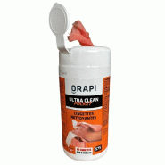Pot de 80 lingettes dégraissante - ORAPI - 810913 Pot de 80 lingettes dégraissante - ORAPI - 810913