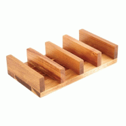 Présentoir à sandwichs en acacia | Olympia - CK970