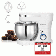 Robot de cuisine Emerio 5 L – 1000 W – Bol inox – 6 vitesses – Robot pâtissier multifonction – KM-123117 Blanc - blanc plastique 7333282033071