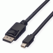 ROLINE Câble DisplayPort DP M - Mini DP M, noir, 2 m_0