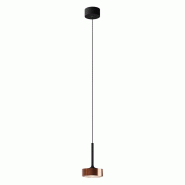 ROSSINI ILLUMINAZIONE Hole Suspension Noir/Cuivre Led 13W 38° Ip20 3000K Cri90 - Suspension Puissante En Aluminium Pour Intérieur - Groupe Rossini -