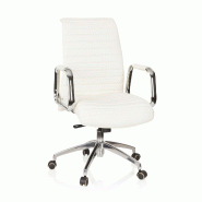 Siège de bureau / Fauteuil de direction ASPERA 10, cuir Nappa ivoire hjh OFFICE - blanc cuir 600912