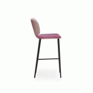 Chaise haute Wrap M TS de MIDJ hauteur 65/75 cm pied métal et revêtement tissu Chaise haute Wrap M TS de MIDJ hauteur 65/75 cm pied métal et revêtement tissu