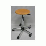 Tabouret en bois (patins - acier chromé) -  tn1121p