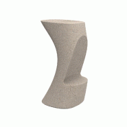 Tabouret haut in & out NOMA - granit crème