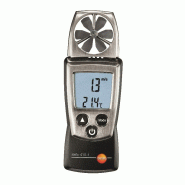 Testo 410-1 - Anémomètre à hélice - mesure de la vitesse et de la température de l'air pour grilles d'aération et utilisations extérieures