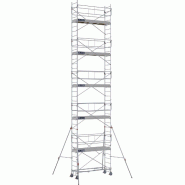 Échafaudage roulant en acier ROLLSTAR 254 - Hauteur de travail 12,10 m - DUARIB - Référence : 8325102 Échafaudage roulant en acier ROLLSTAR 254 - Hauteur de travail 12,10 m - DUARIB - Référence : 8325102
