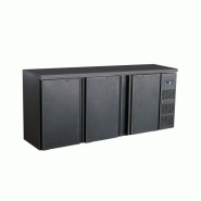 Arrière bar réfrigérée noir 3 portes l2002mm 7450.0320 COMBISTEEL