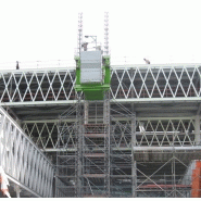 Ascenseurs de chantier série xml bi-mâts perpendiculaire