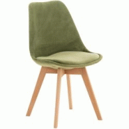 Décoshop26 - Chaise de salle à manger x1 design scandinave en velours vert clair et pieds en bois clair 10_0002287 - 3000250939379 Décoshop26 - Chaise de salle à manger x1 design scandinave en velours vert clair et pieds en bois clair 10_0002287 - 3000250939379