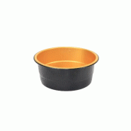 ECOLOMIQUE - 50 Pcs - Pot aluminium noir/or - 450 ml, Hauteur: 50 mm - ECO210LU128450