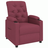 Fauteuil inclinable Rouge bordeaux Tissu Modèle Pervianor - 339105