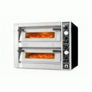 Four à pizza double électrique 4 + 4 x Ø34 cm (10 kW - 380V) PREMIUM / GOLDINOX - gris inox 3701770822287 Four à pizza double électrique 4 + 4 x Ø34 cm (10 kW - 380V) PREMIUM / GOLDINOX - gris inox 3701770822287