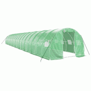 Helloshop26 - Serre tente abri plante fleur légumes avec cadre en acier 54 m² 18 x 3 x 2 m vert 02_0044606 - vert acier 3000220268614