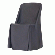 Housse classique pour chaise pliante ZOWN Norman – Anthracite - gris polyester SPTT-00083