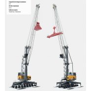 Lhm 280 grue portuaire mobile - liebherr - capacité de levage max 84t