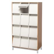 Mp12c périodique – meuble présentoir - lnr mobiliers - hxlxp: 180x90x45 cm